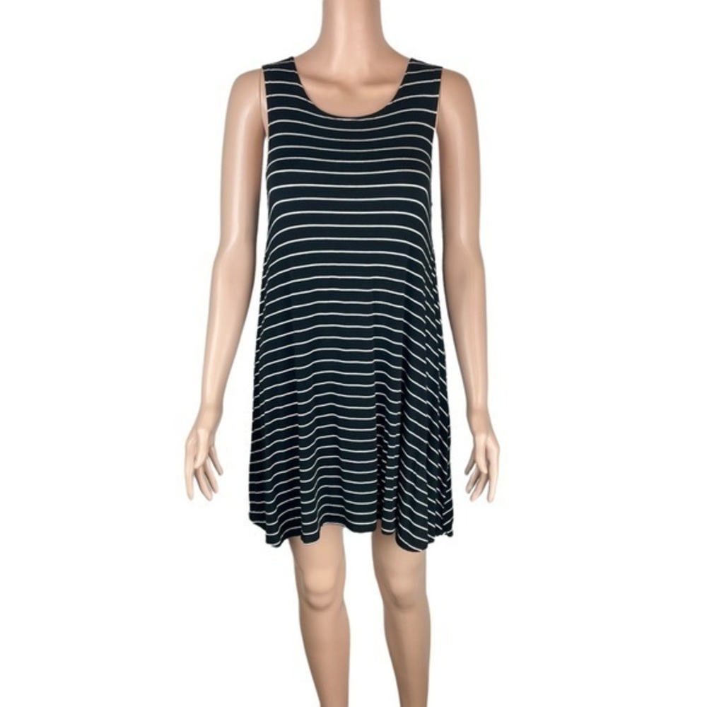 Sleeveless Striped Mini Dress
